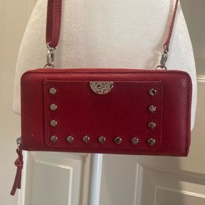 Like Brand New, Leather Crossbody/Wallet with adjustable strap.